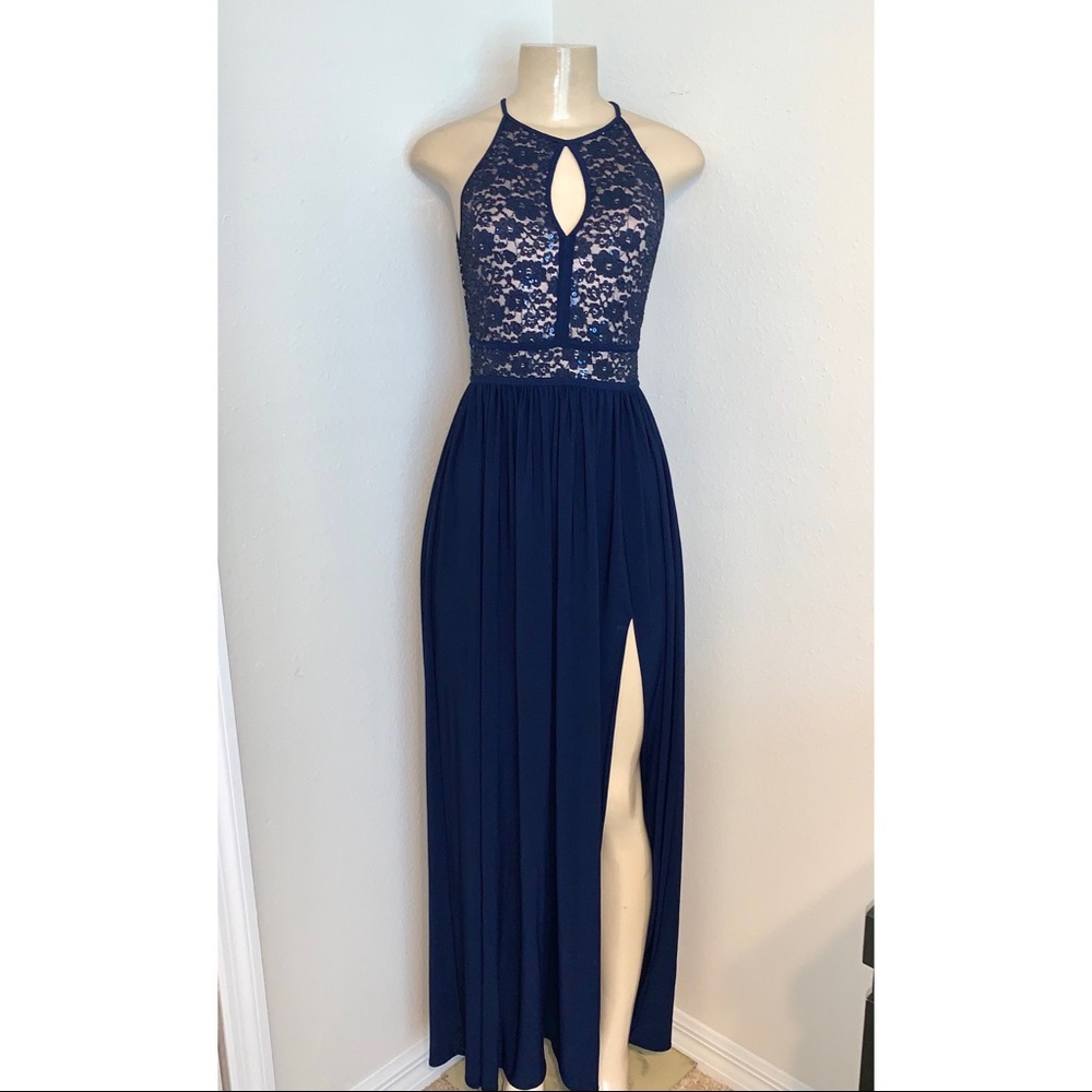 Formal Navy Blue Dress